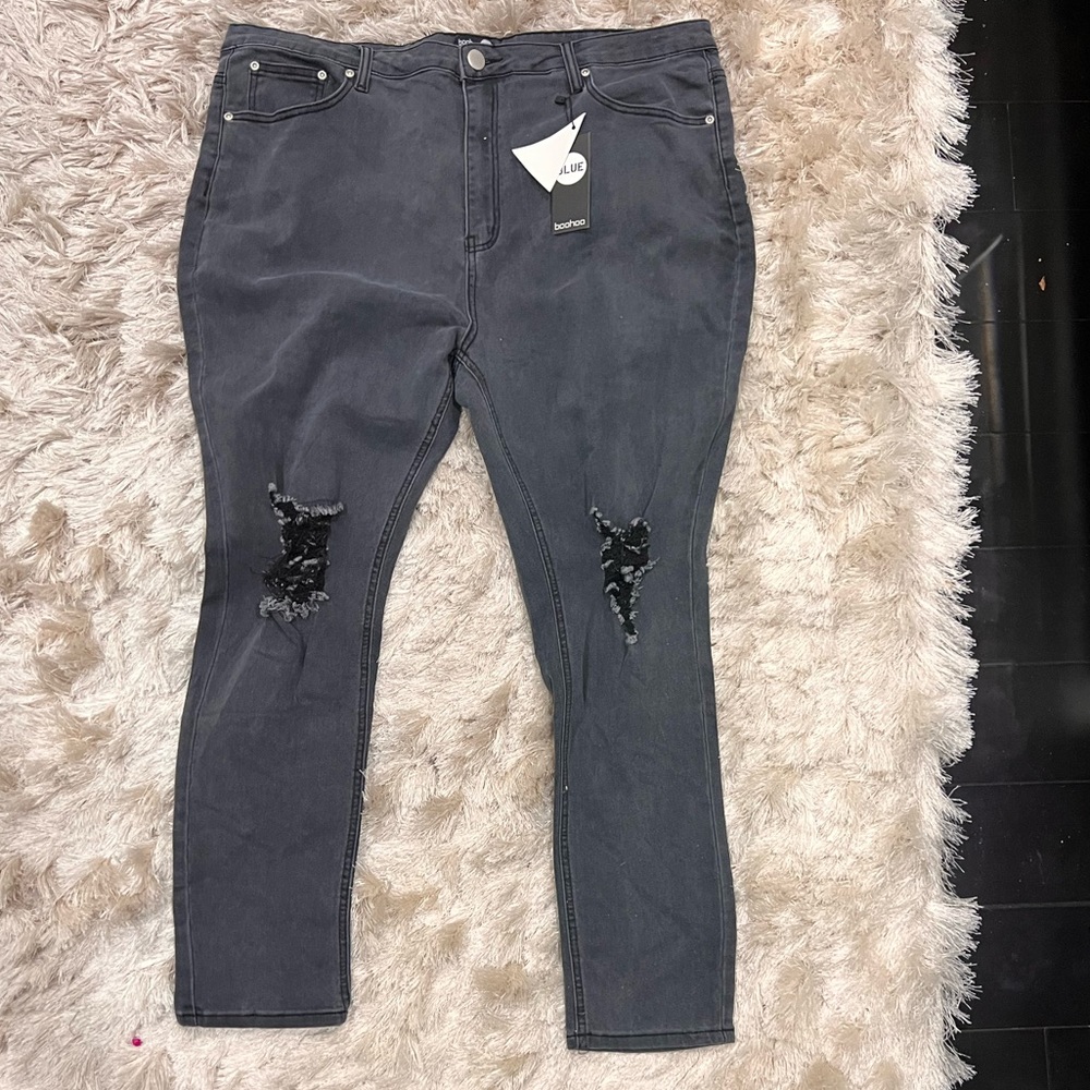 Gray Denim Jeans